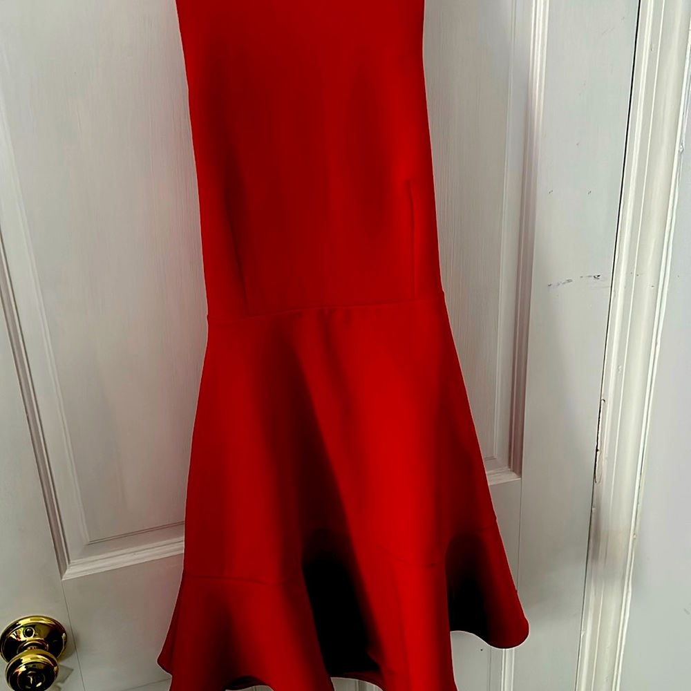 Mini red dress
